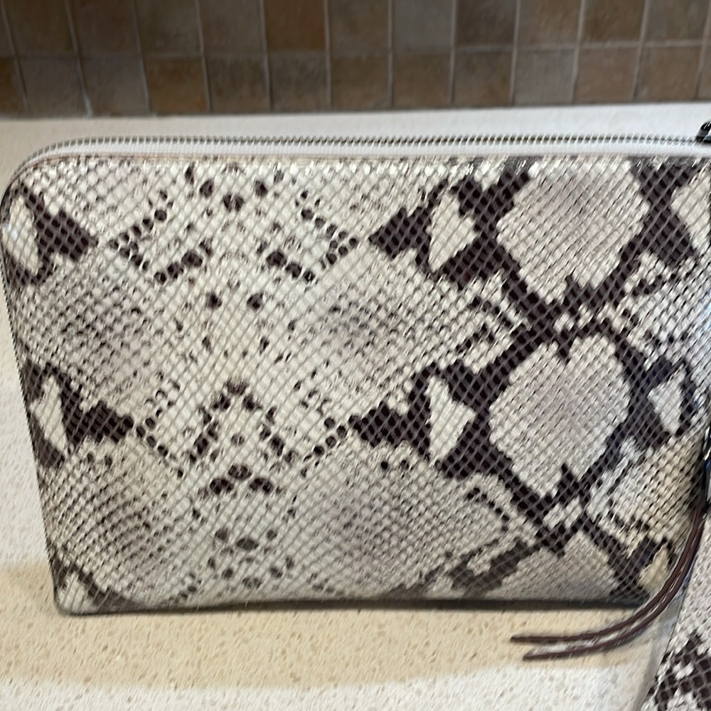 Margot New York Python Leather Pattern Clutch/Wri… - image 5